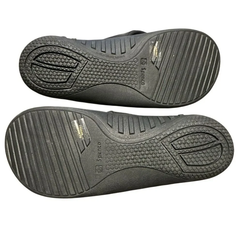Spenco Yumi wild black zebra orthotic arch support flip flops thongs 12